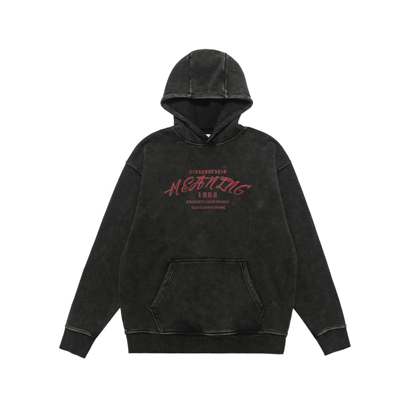 HOODED SHAKER SWEATSHIRT I-0161