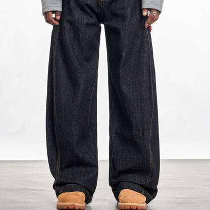 RETRO WIDE-LEG JEANS I-0034