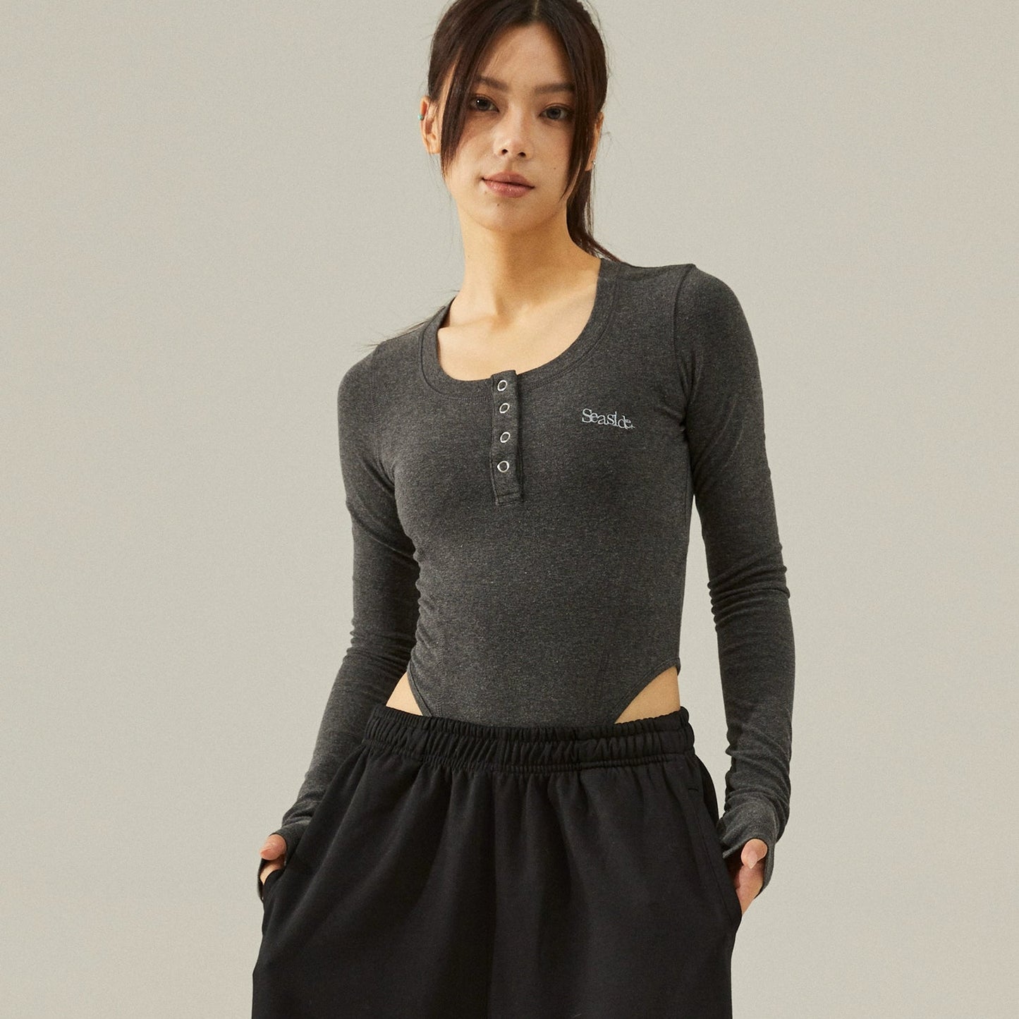 EMBROIDERED BODYSUIT I-0104