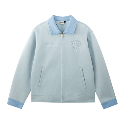 FAUX SUEDE PATCHWORK JACKET I-0051