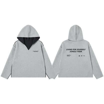 HEAVYWEIGHT V-NECK HOODED SWEATSHIRT I-0193