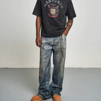 3D INK SPLASH JEANS I-0027