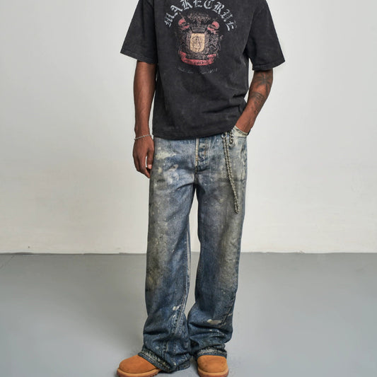 3D INK SPLASH JEANS I-0027