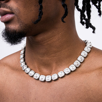 RETRO HIP HOP DIAMOND NECKLACE I-0025