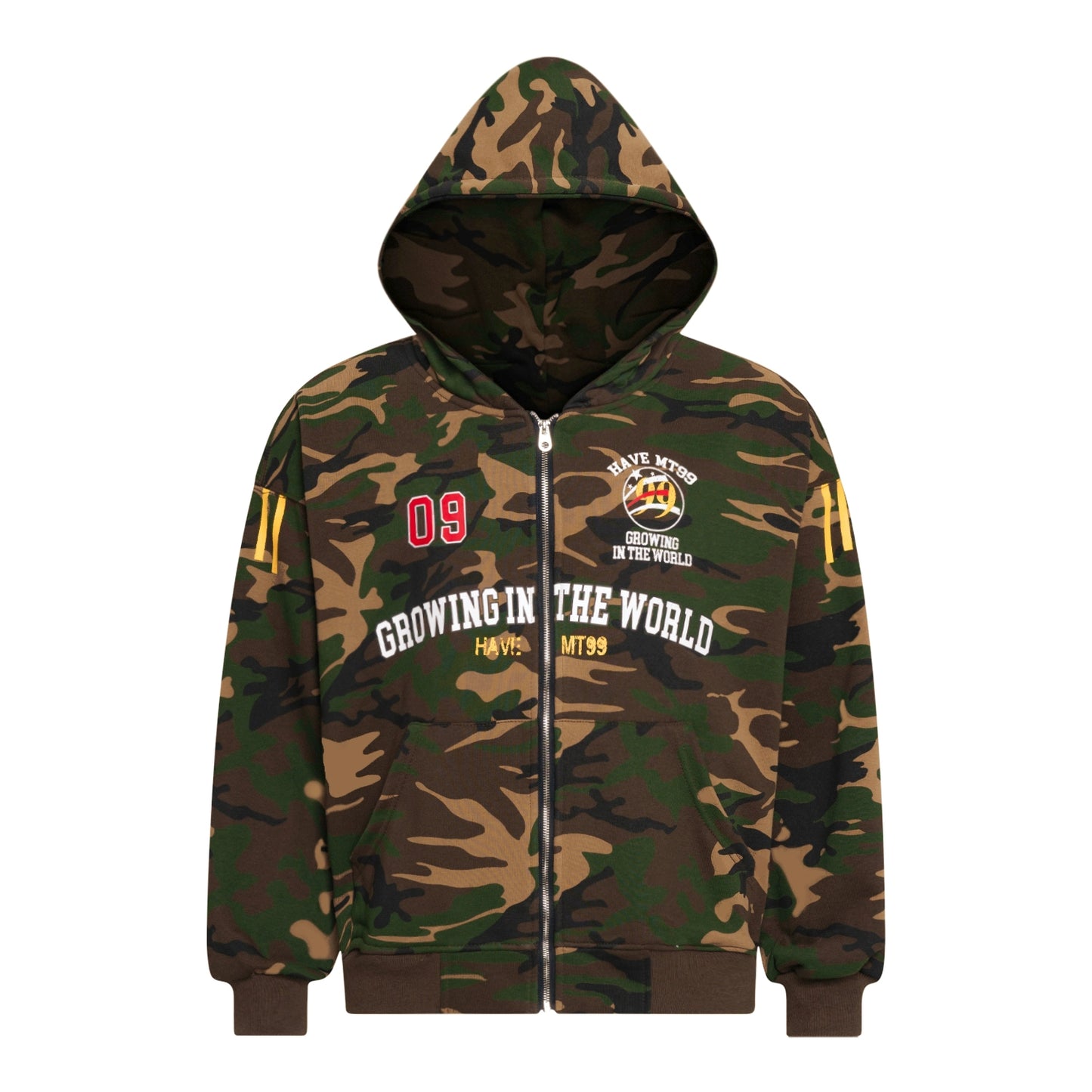 RETRO CAMO HOODED SWEATSHIRT I-0185