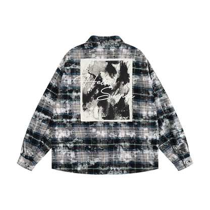 HEAVY DAMAGE EMBROIDERY SHIRT I-0085