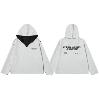 HEAVYWEIGHT V-NECK HOODED SWEATSHIRT I-0193