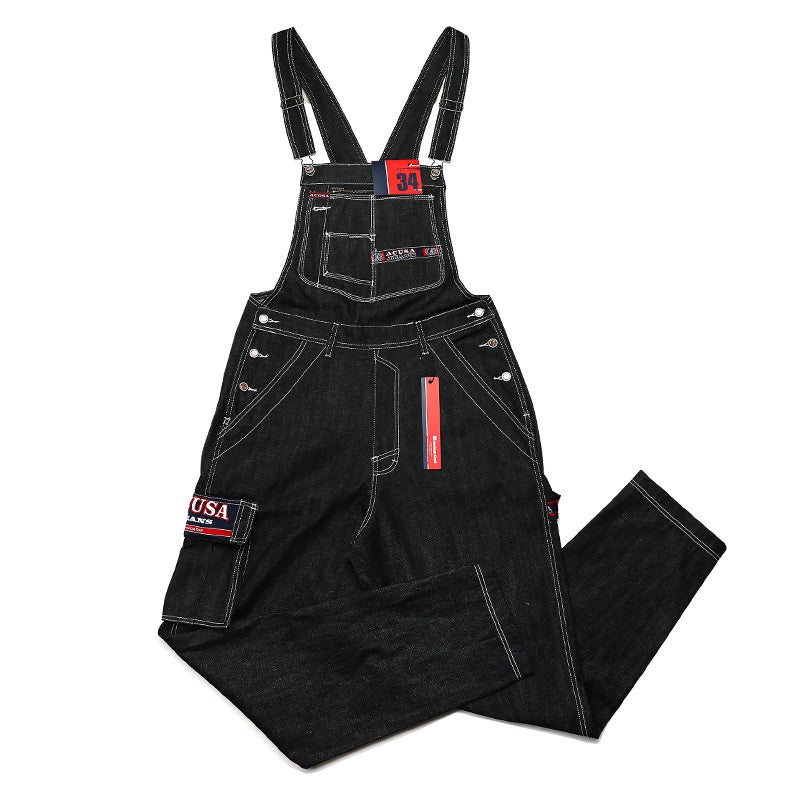 CASUAL STRAPPY DENIM OVERALLS I-0129