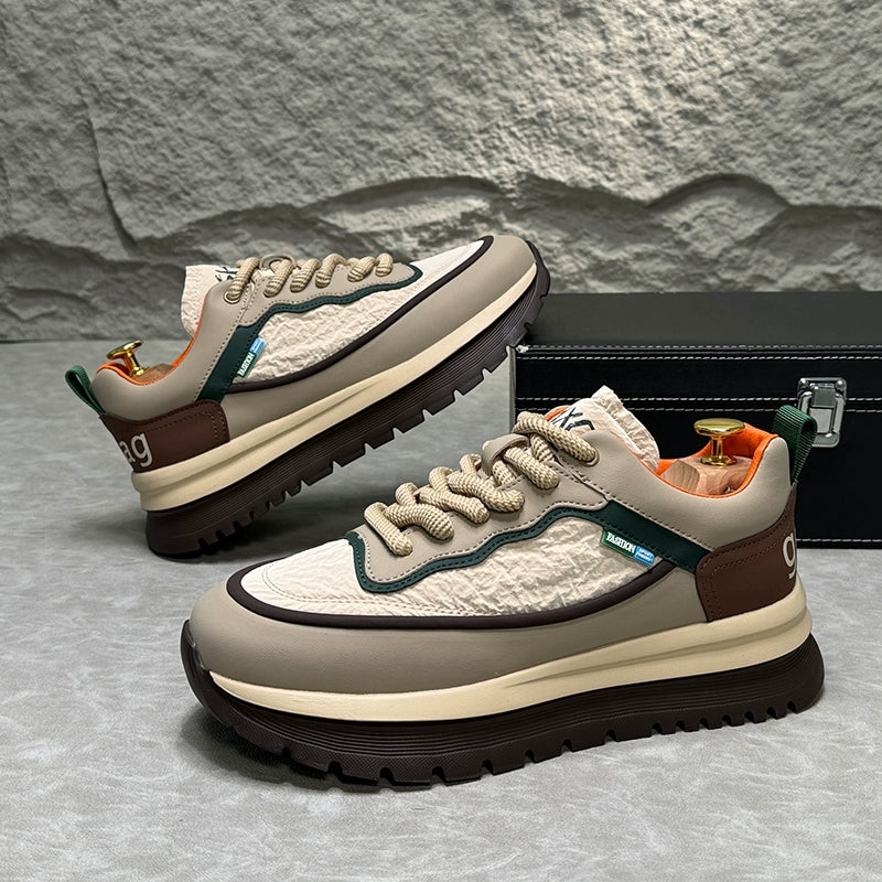 LACE-UP THICK SOLE SNEAKERS I-0191