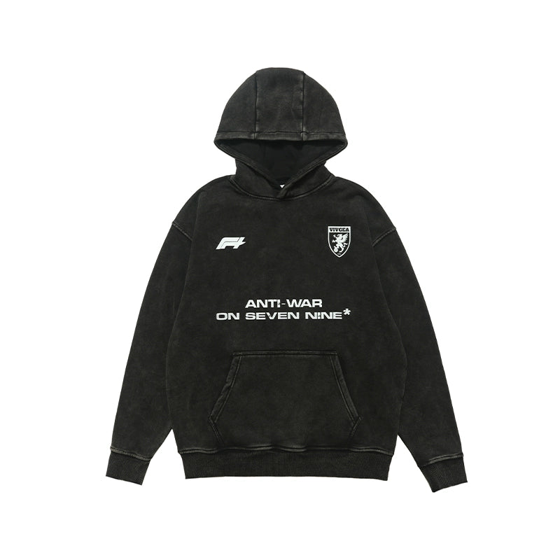 VINTAGE VELVET HOODED SWEATSHIRT I-0156