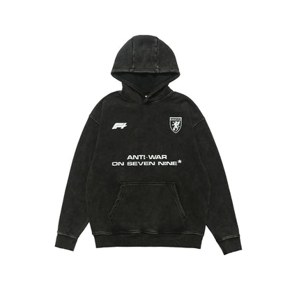 VINTAGE VELVET HOODED SWEATSHIRT I-0156