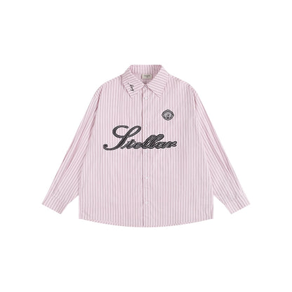 STRIPE LONG SLEEVE SHIRT I-0094