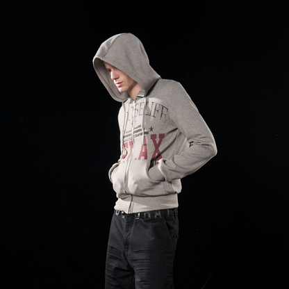 DISTRESSED FLORAL HOODIE SWEATSHIRT I-0063