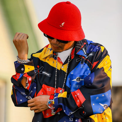 HIP-HOP COLOR DIAL SHIRT I-0128