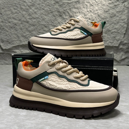 LACE-UP THICK SOLE SNEAKERS I-0191