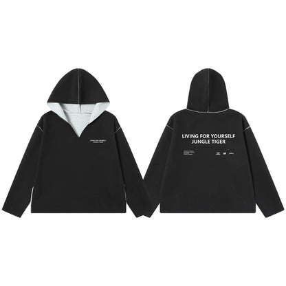 HEAVYWEIGHT V-NECK HOODED SWEATSHIRT I-0193