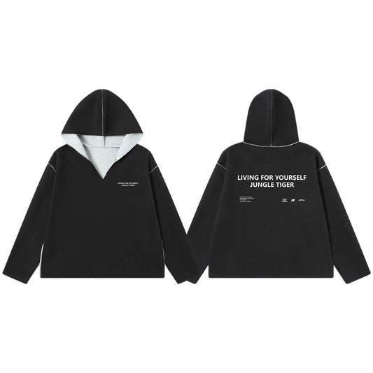 HEAVYWEIGHT V-NECK HOODED SWEATSHIRT I-0193