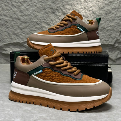 LACE-UP THICK SOLE SNEAKERS I-0191