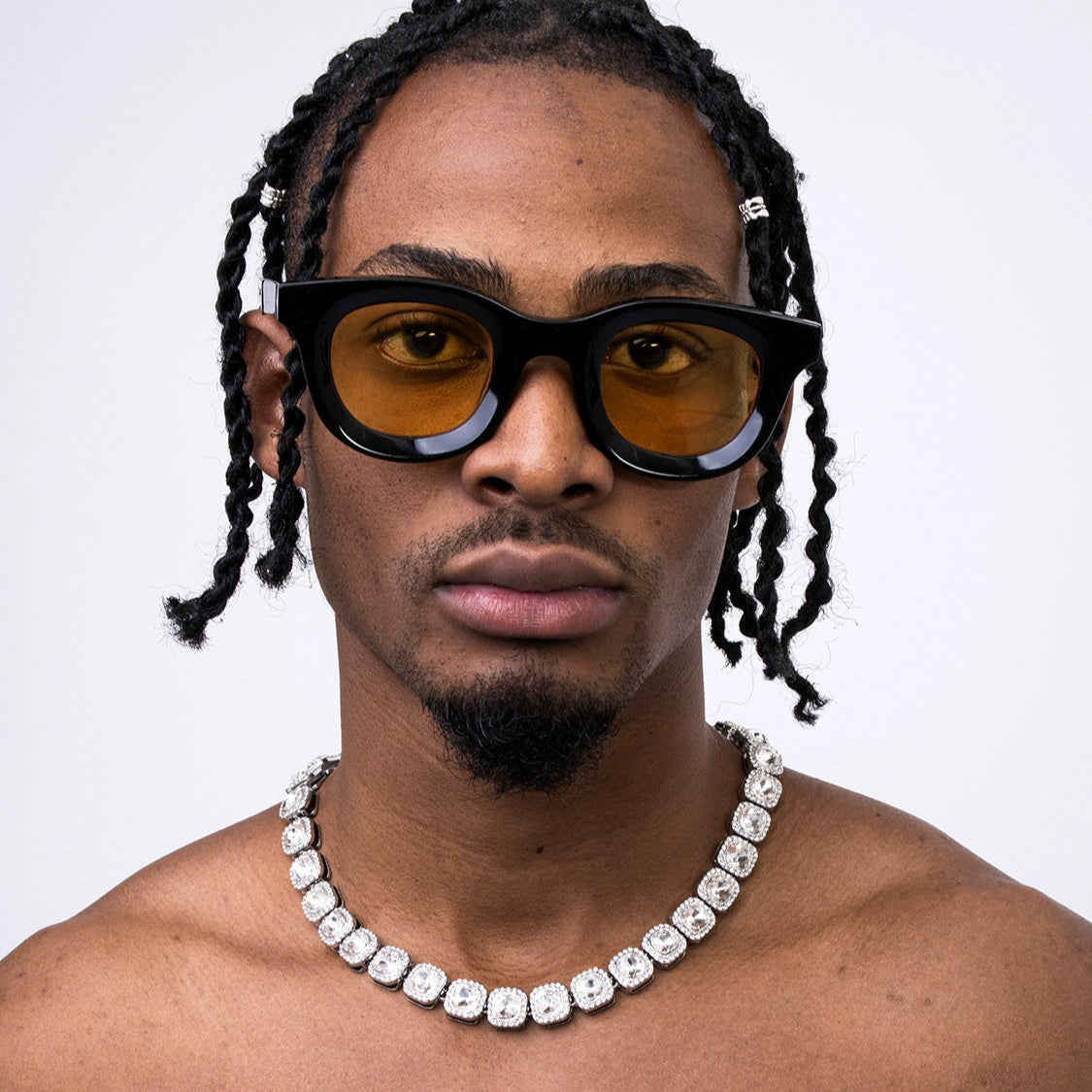 RETRO HIP HOP DIAMOND NECKLACE I-0025