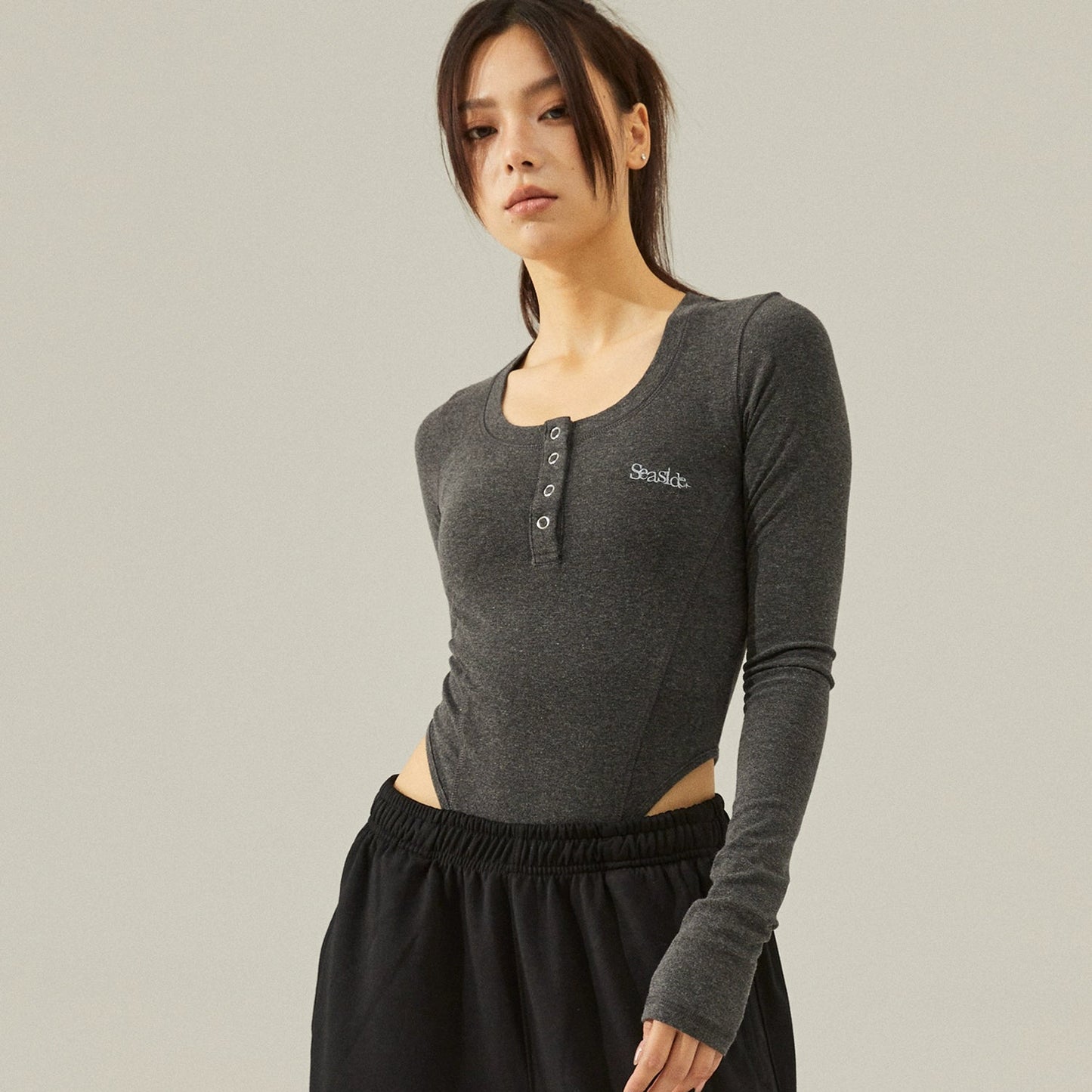 EMBROIDERED BODYSUIT I-0104