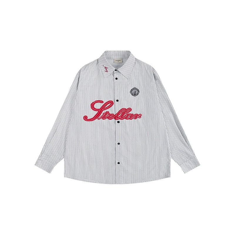 STRIPE LONG SLEEVE SHIRT I-0094