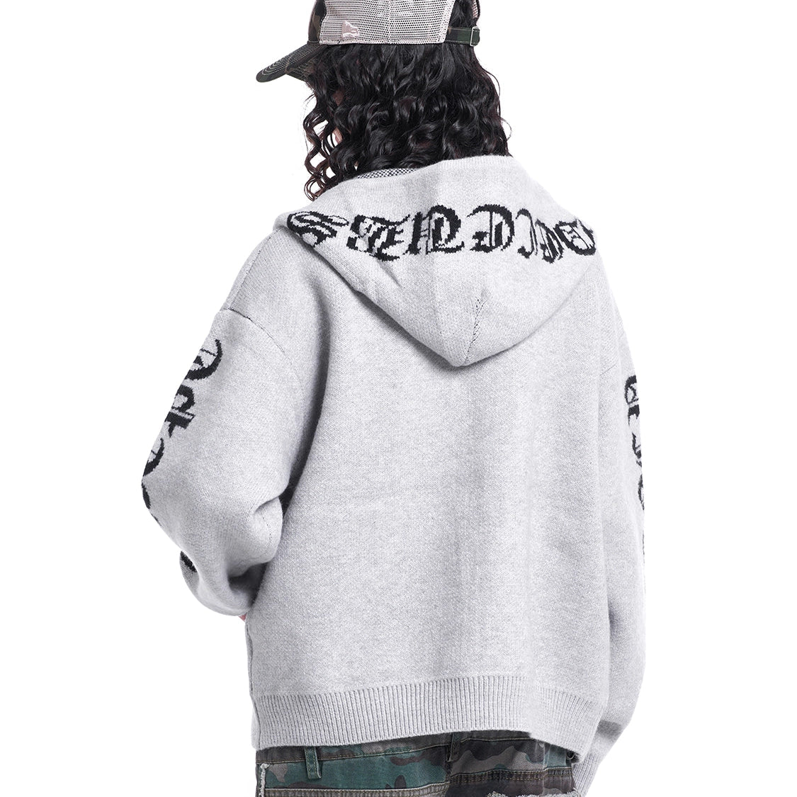 GOTHIC JACQUARD CARDIGAN I-0183