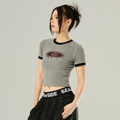 RETRO SHORT LENGTH DANCE T-SHIRT I-0102