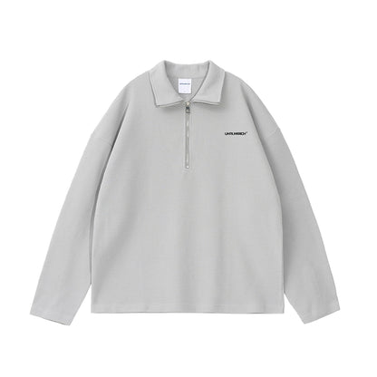 LOOSE HALF-ZIP SWEAT SHIRTI-0010