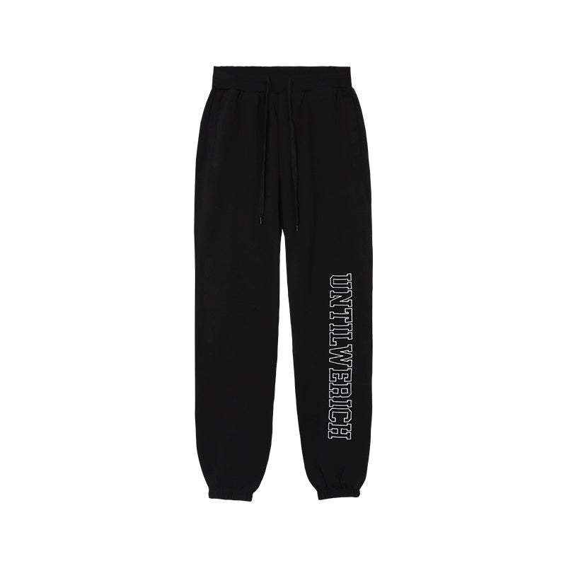 EMBROIDERED TERRY SWEATPANTS I-0016
