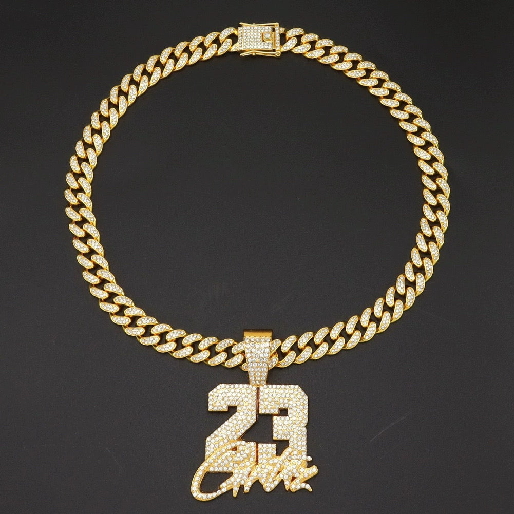 ZIRCONIA CUBAN CHAIN NECKLACE I-0100