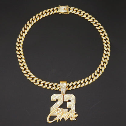 ZIRCONIA CUBAN CHAIN NECKLACE I-0100