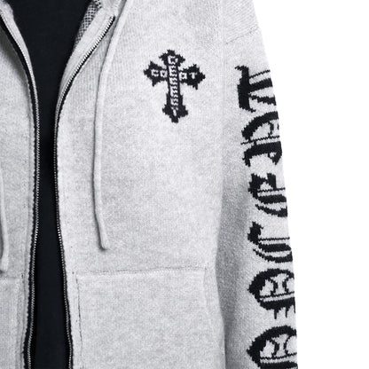 GOTHIC JACQUARD CARDIGAN I-0183