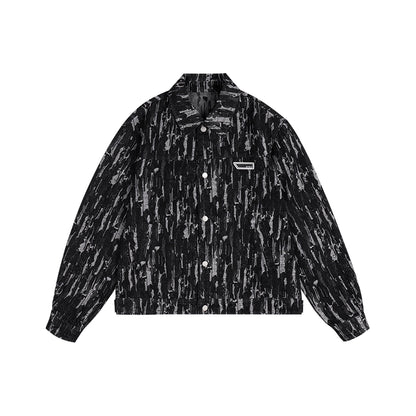 URBAN JACQUARD DENIM JACKET I-0083