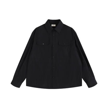 PEPLUM LONG SLEEVE SHIRT I-0093