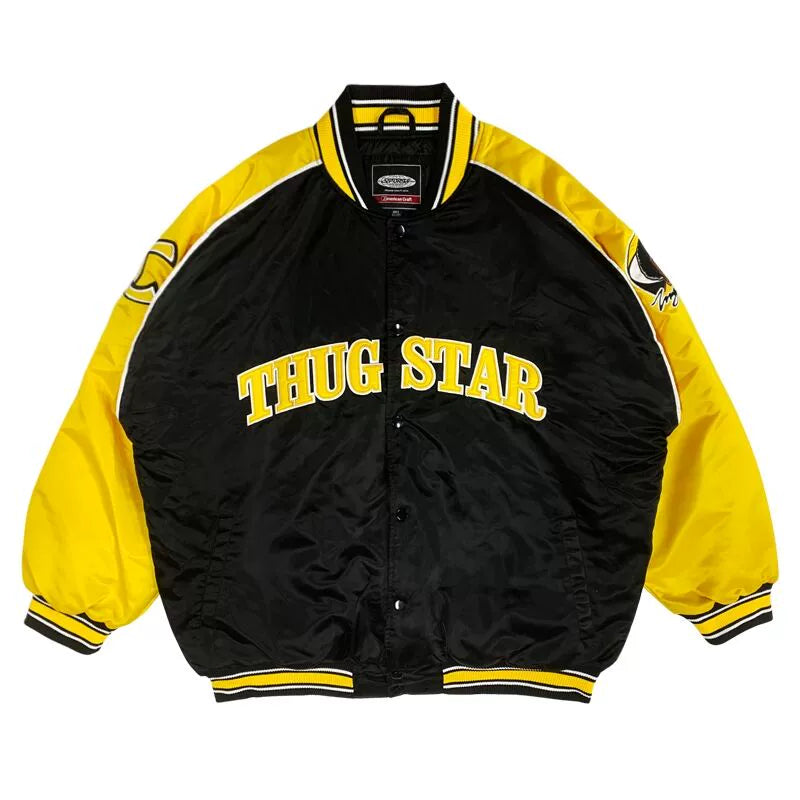 EMBROIDERED WINDPROOF BASEBALL JACKET I-0127