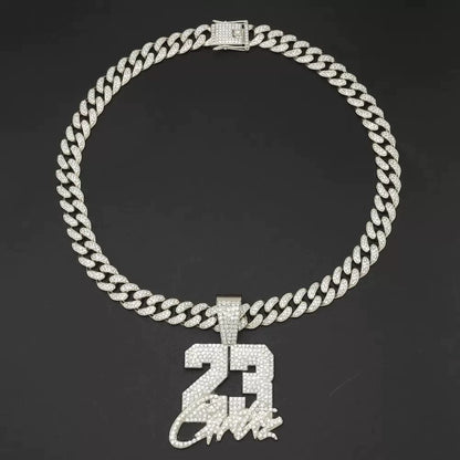ZIRCONIA CUBAN CHAIN NECKLACE I-0100