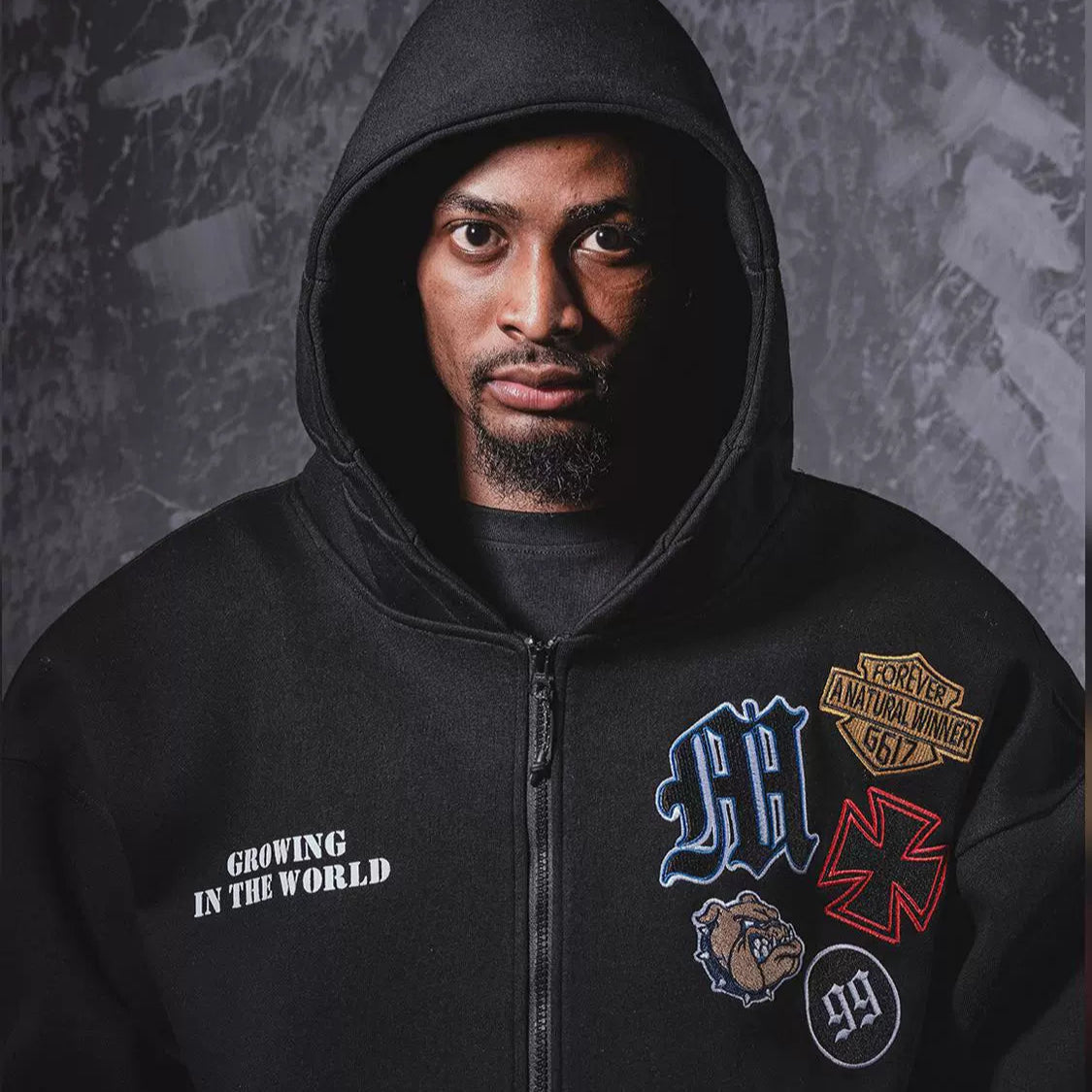 URBAN EMBROIDERED HOODIE I-0021