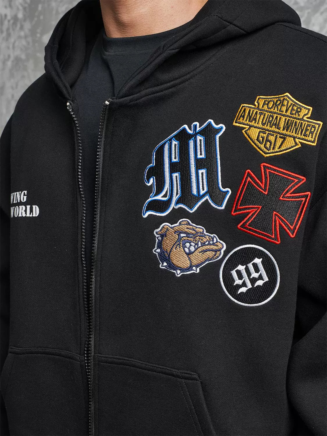 URBAN EMBROIDERED HOODIE I-0021