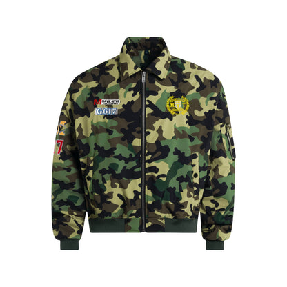 CAMOUFLAGE WATERPROOF COACH JACKET I-0182