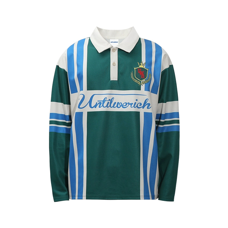 COLOR BLOCK LONG SLEEVE POLO I-0005