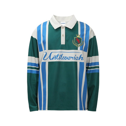 COLOR BLOCK LONG SLEEVE POLO I-0005