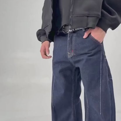 EMBELLISHED WIDE LEG JEANS I-0029